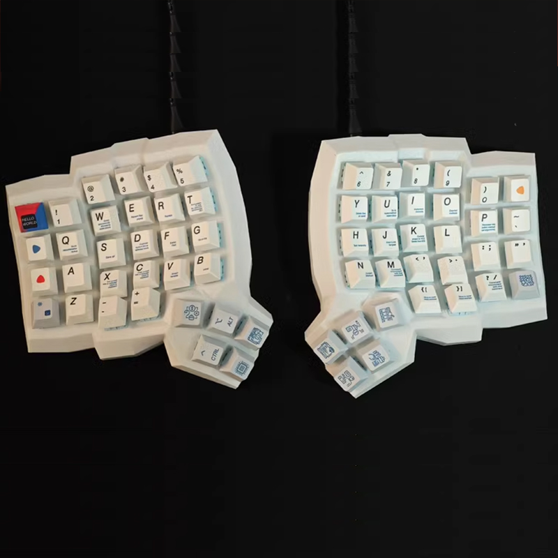 Gaming Keyboard Ergonomics - Dactyl Manuform Split Keyboard Kit Customized