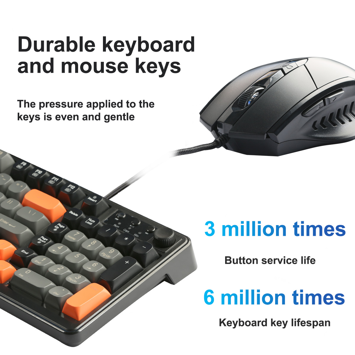 RGB Keyboard and Mouse, Wired  - đánh giá và giá Gaming Keyboard Mouse Set
