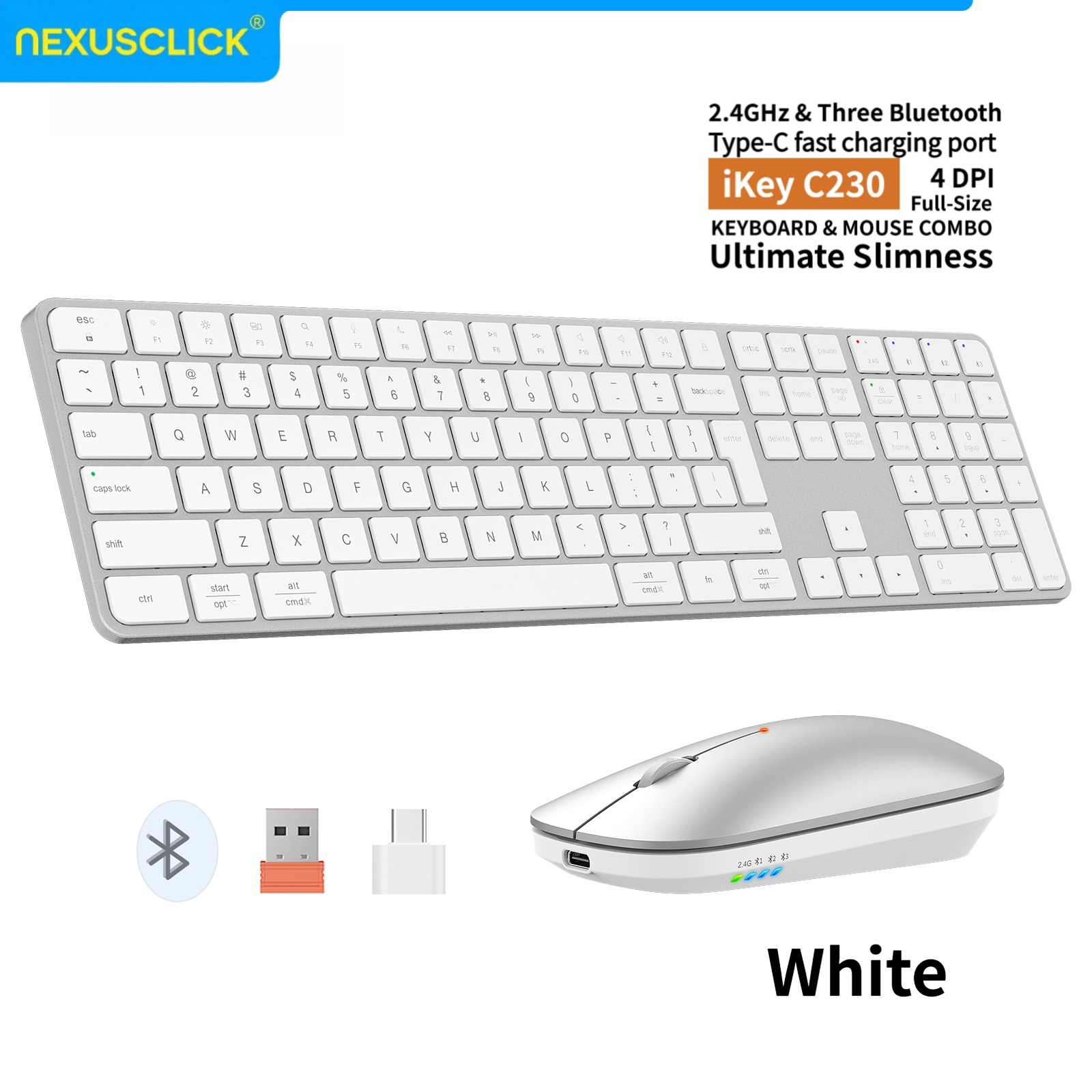 NexusClick Rechargeable Wirele - đánh giá và giá Keyboard Gaming Mac