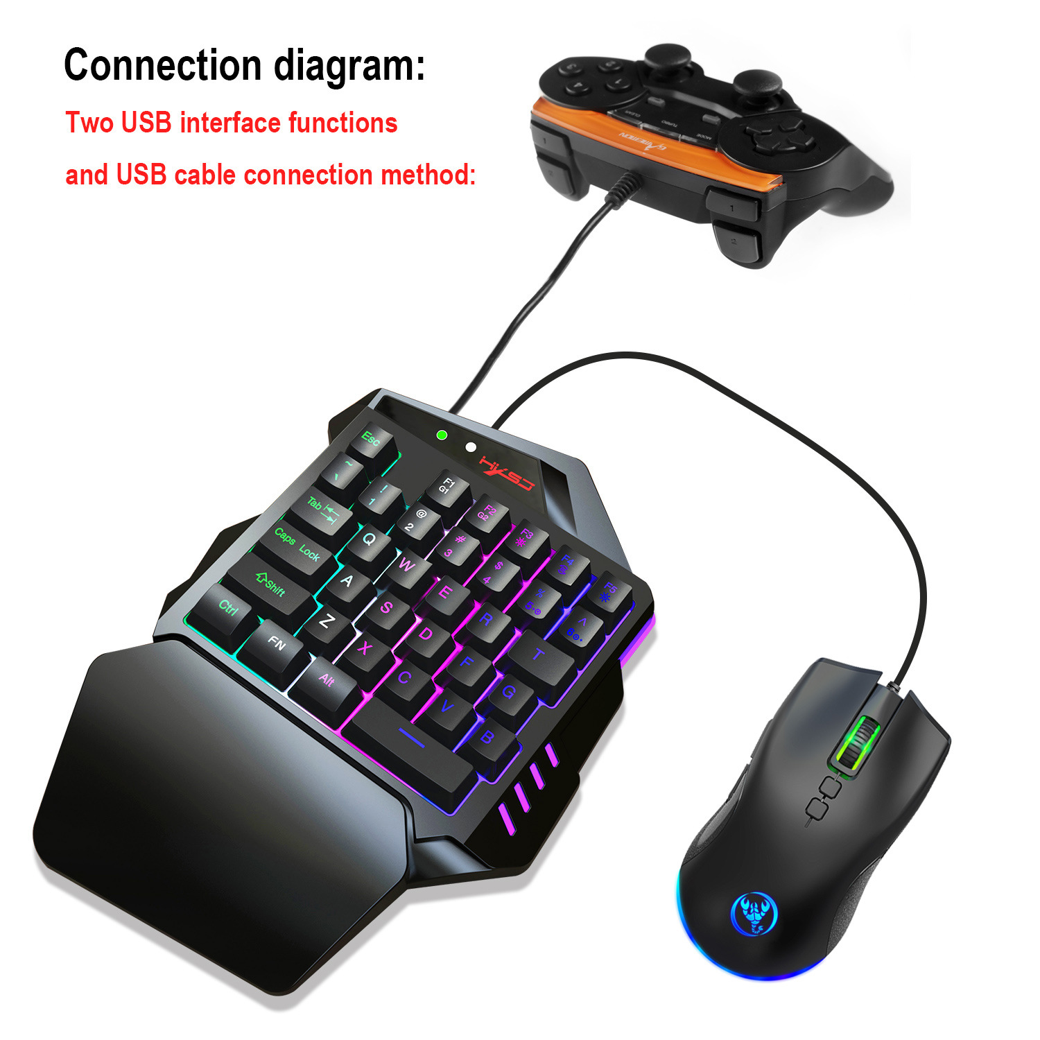 Teclado gamer Keyboard Set acc - đánh giá và giá Gaming Keyboard Mouse Set