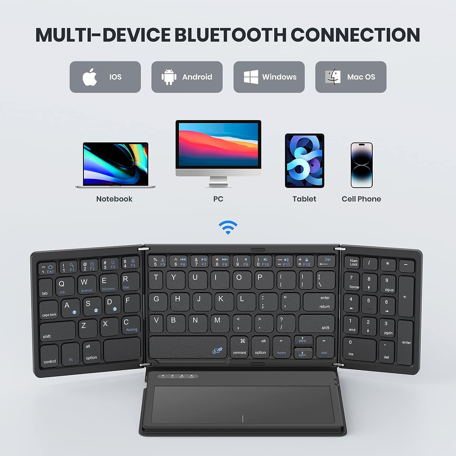 Mini Portable Folding Keyboard - đánh giá và giá Gaming Keyboard Budget