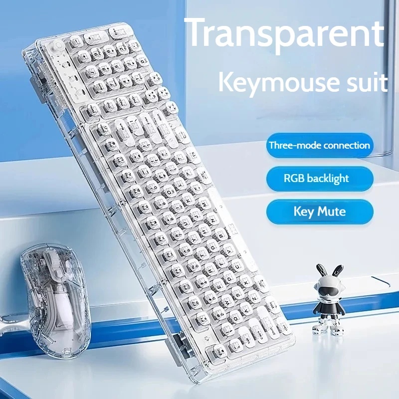 Transparent Ice Crystal Wirele - đánh giá và giá Keyboard Gaming Mac