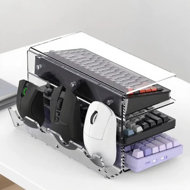 Keyboard Stand 3 Tier Acrylic  - đánh giá và giá Gaming Keyboard Ergonomic