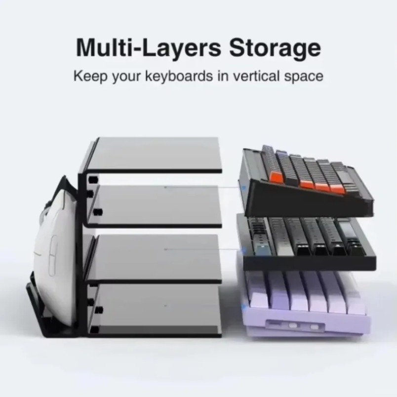 Keyboard Stand 3 Tier Acrylic  - đánh giá và giá Gaming Keyboard Ergonomic