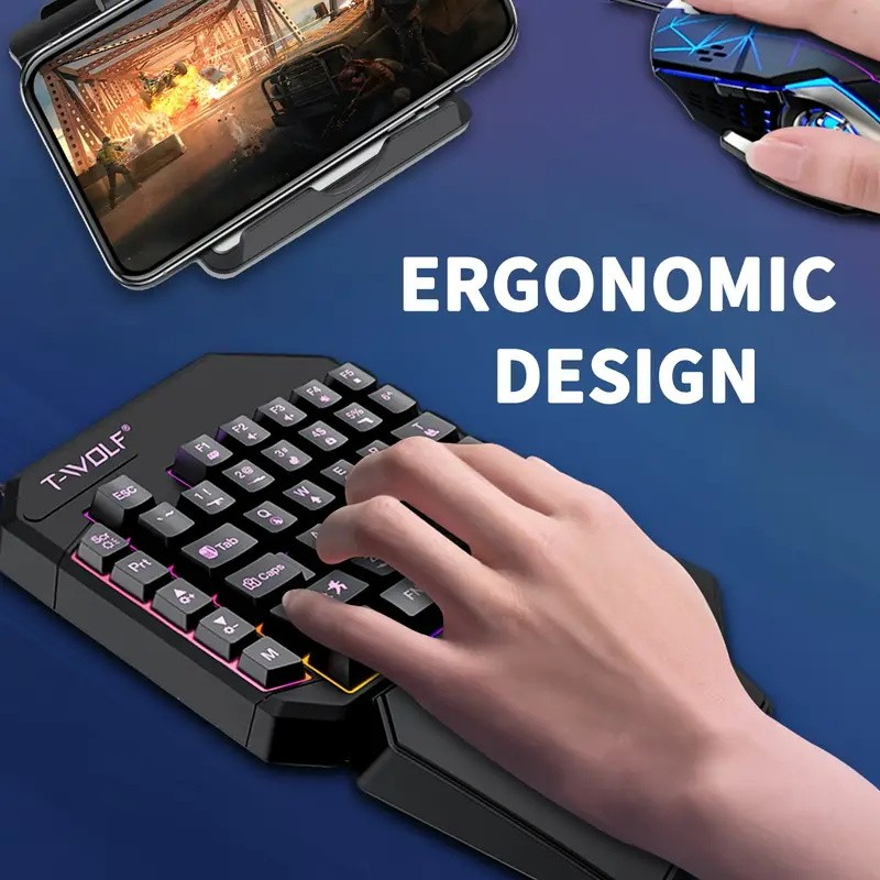 FocusOnPC TF900 2-in-1 Mobile  - đánh giá và giá Gaming Keyboard Mouse Set