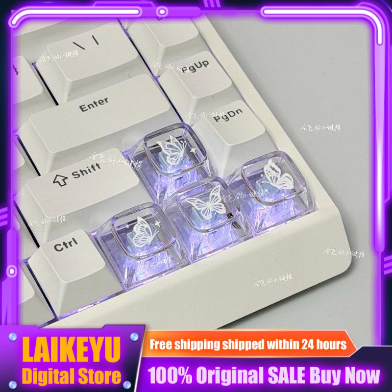 Transparent Butterfly Themed K - đánh giá và giá Keyboard Gaming Transparent