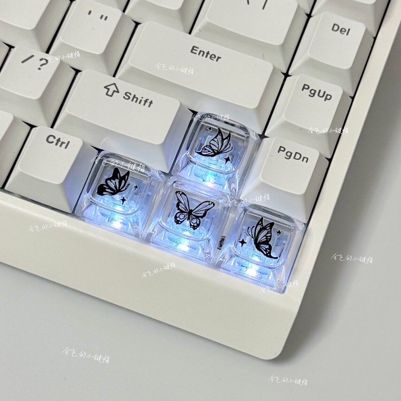 Transparent Butterfly Themed K - đánh giá và giá Keyboard Gaming Transparent