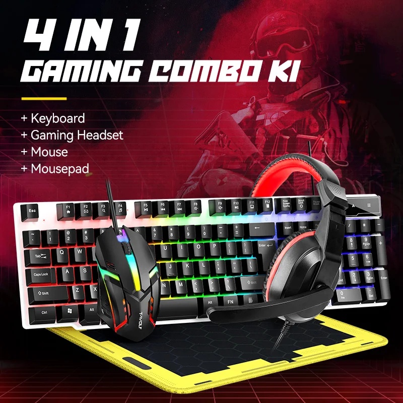 NEW USB Keyboard And Mouse Gam - đánh giá và giá Gaming Keyboard Mouse Set