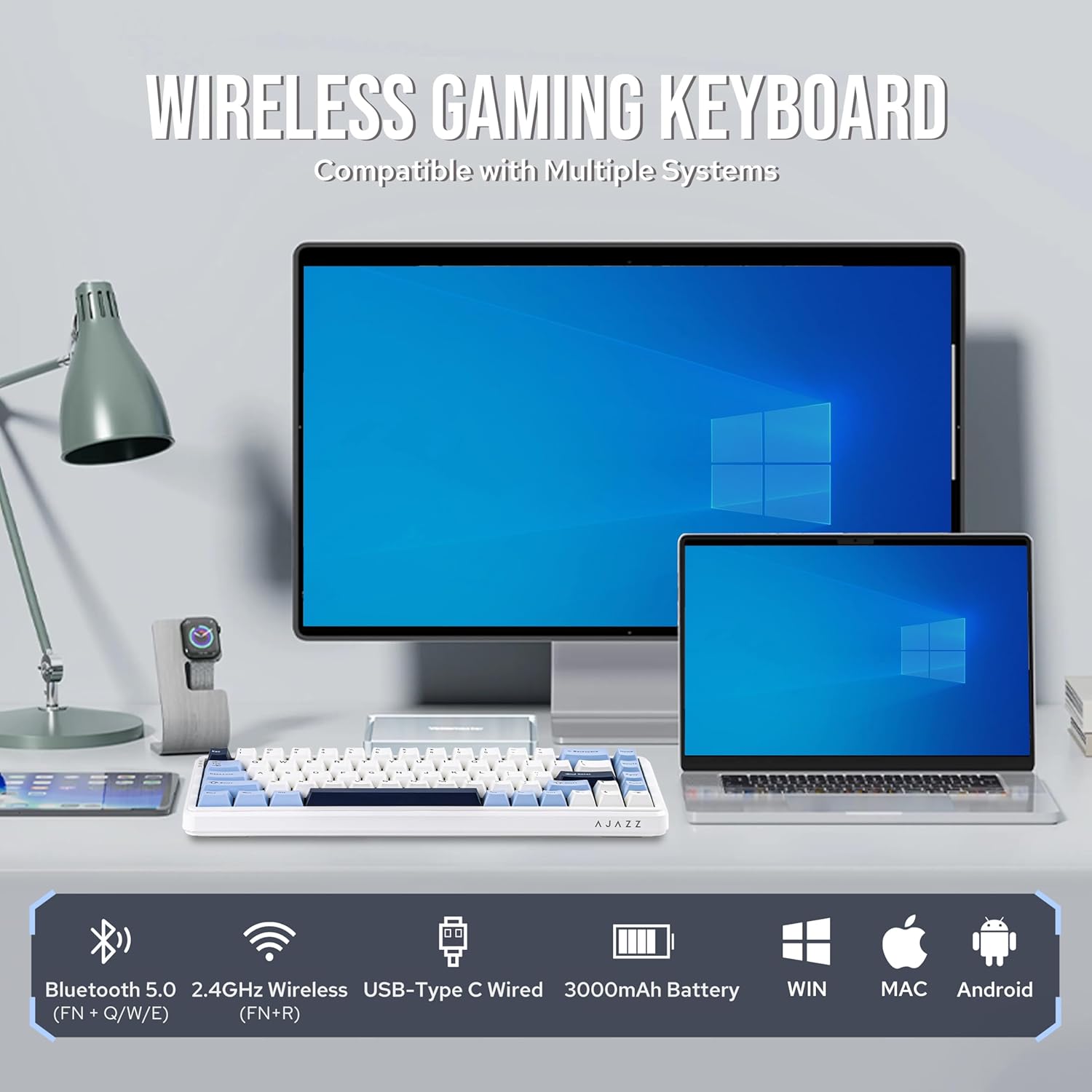 AJAZZ AK680 MAX 68 Keys Wired  - đánh giá và giá Keyboard Gaming Mac