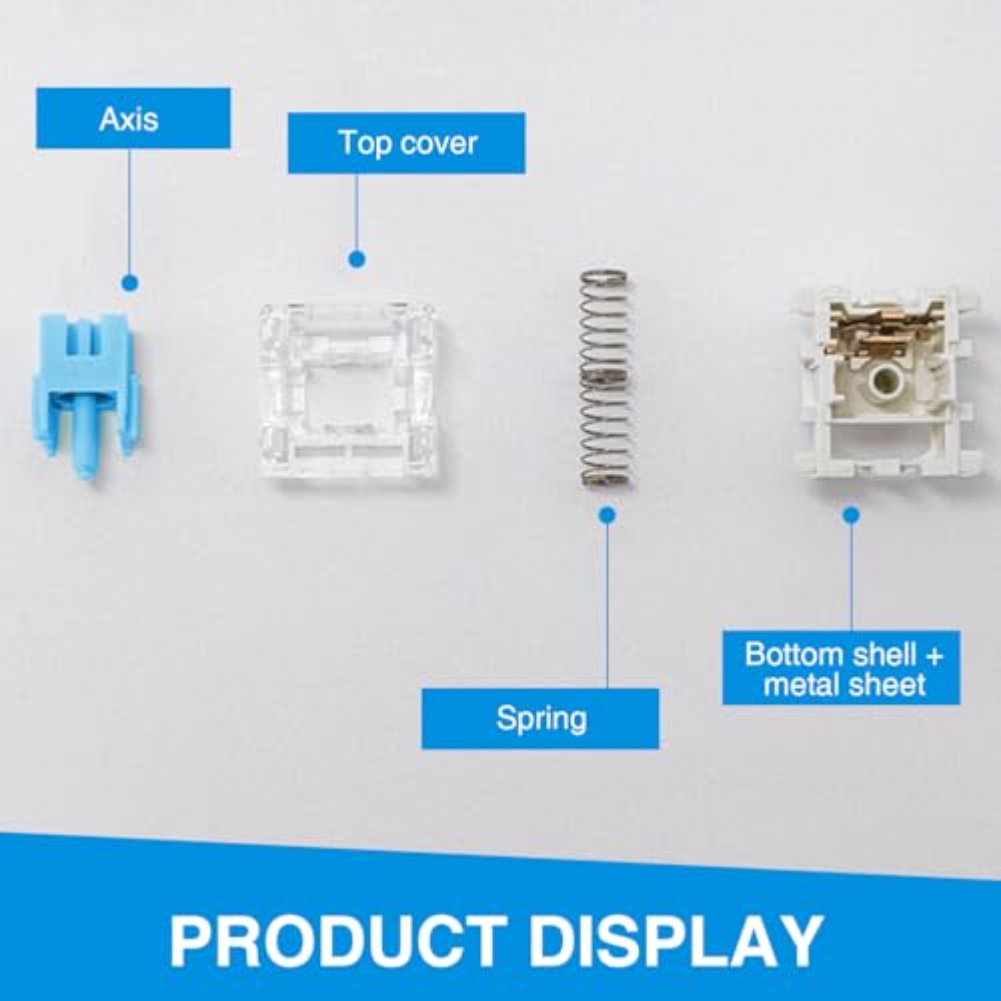 108PCS Blue Tactile Mechanical - đánh giá và giá Gaming Keyboard Types