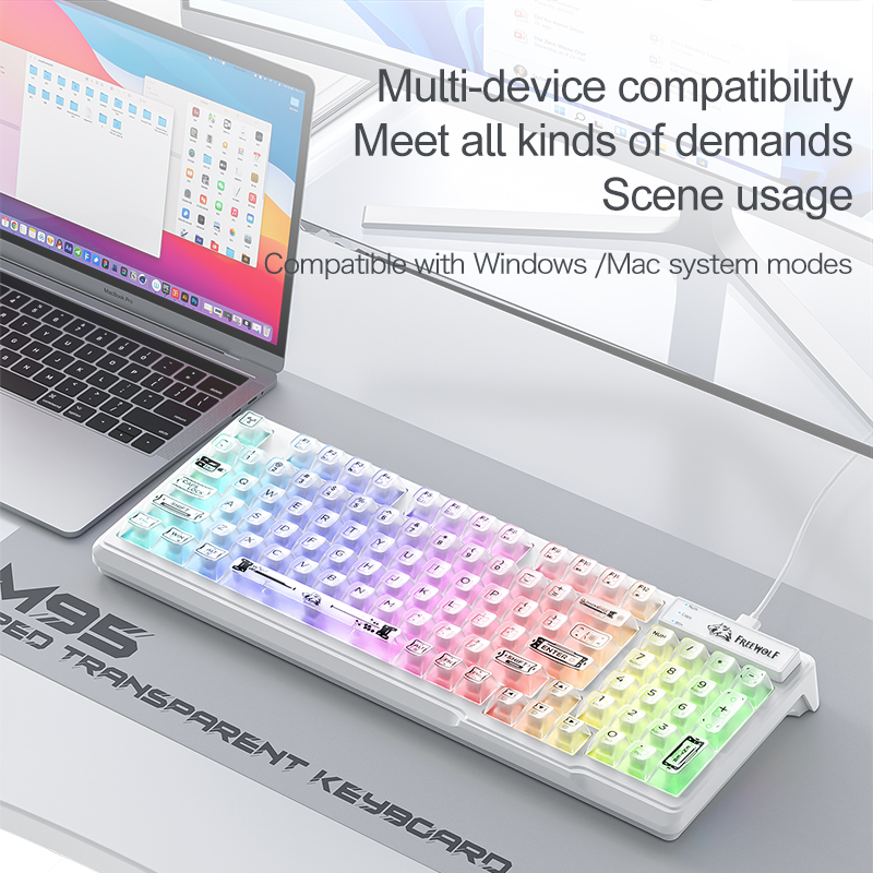 Wired RGB Transparent Keyboard - đánh giá và giá Keyboard Gaming Transparent