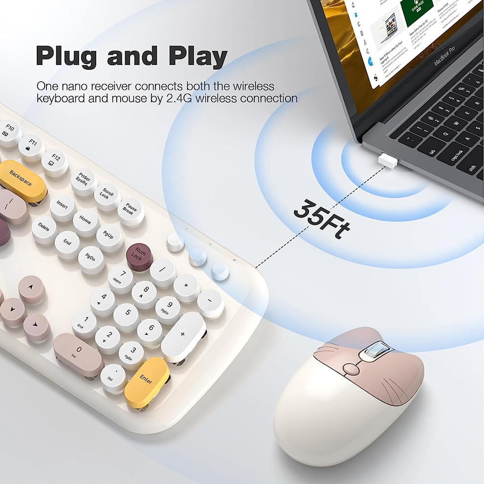 MOFII Wireless Keyboard and Mo - đánh giá và giá Gaming Keyboard Budget